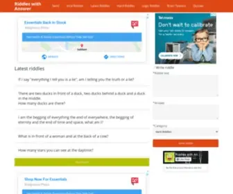 Riddlesans.com(Riddles with answer) Screenshot