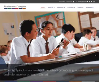 Riddlesdown.org(Riddlesdown Collegiate) Screenshot