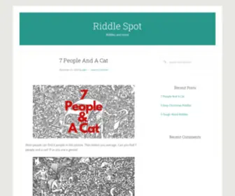 Riddlespot.com(Riddles and more) Screenshot