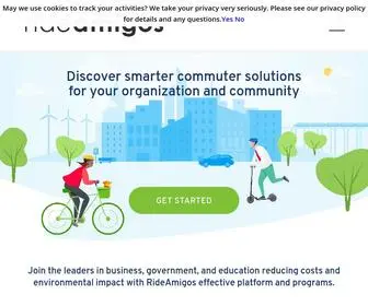 Rideamigos.com(Commuter Management & Ridesharing Solutions RideAmigos) Screenshot