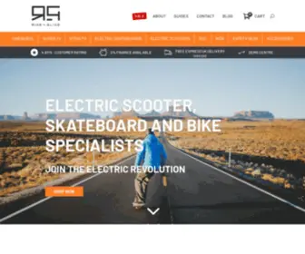 Rideandglide.co.uk(Electric Scooter &amp; Electric Skateboard Specialists) Screenshot