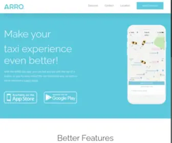Ridearro.com(ARRO is a taxi app) Screenshot
