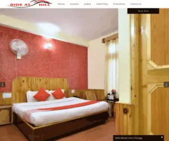 Rideathill.com(Hotel & Cottage Manali) Screenshot