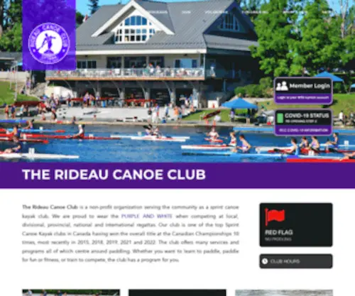 Rideaucanoeclub.ca(The Rideau Canoe Club) Screenshot