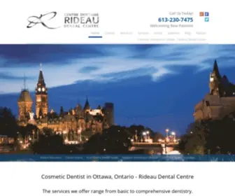 Rideaudental.ca(Your dentist in Ottawa at Rideau Dental Centre) Screenshot