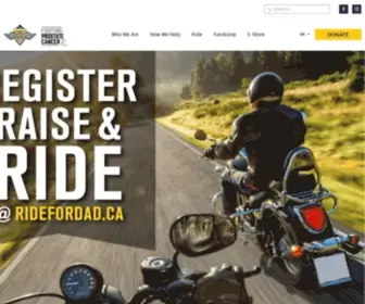 Ridefordad.ca(Join the fight against prostate cancer) Screenshot