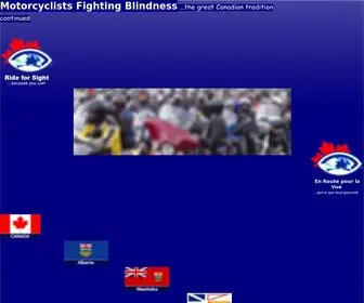 Rideforsight.com(Motorcyclists Fighting Blindness) Screenshot