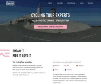 Rideinternationaltours.com(Cycling Tour Experts) Screenshot