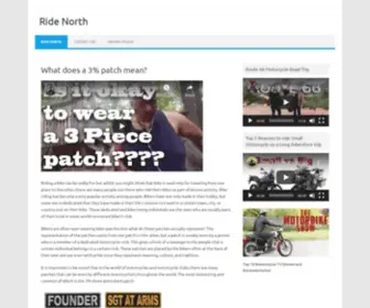 Ridenorth.net(Motorcycle Travel Blog) Screenshot