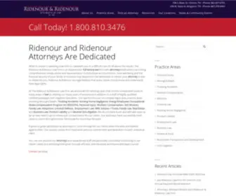 Ridenourlaw.com(Ridenour Law Firm) Screenshot