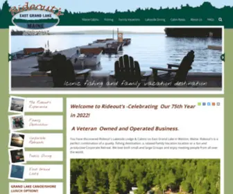 Rideouts.com(Rideout's Lodge in northern Maine) Screenshot