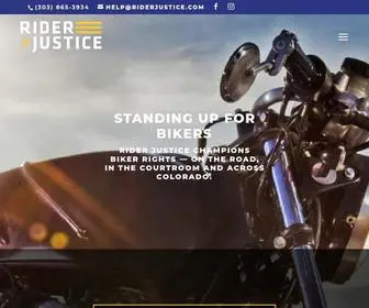 Riderjustice.com(Motorcycle Lawyers) Screenshot
