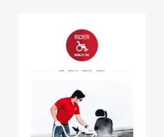 Ridermobility.com(Custom Rehab Wheelchairs) Screenshot