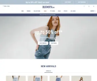 Ridersbylee.com.au(Womens and Mens Jeans) Screenshot