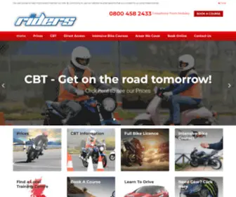 Ridersmotorcycletraining.com(Specialists in Motorcycle Training) Screenshot