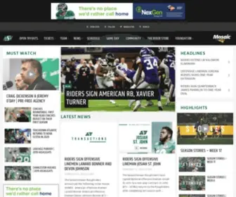 Riderville.com(Saskatchewan Roughriders) Screenshot