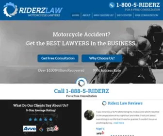 Riderzlaw.com(Motorcycle Accident Lawyers) Screenshot