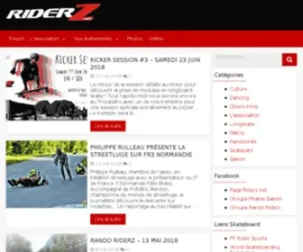 Riderz.net(Association parisienne de skate longboard) Screenshot
