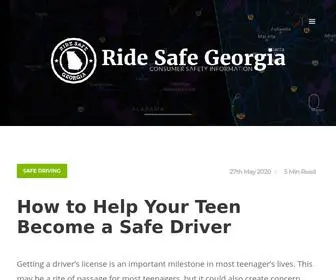 Ridesafegeorgia.org(Georgia transportation safety blog) Screenshot