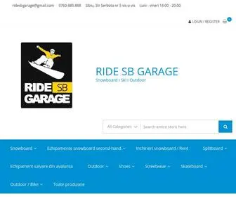 Ridesbgarage.ro(Magazin snowboard Sibiu Burton Lib Tech Gnu Roxy Amplid Oakley POC) Screenshot