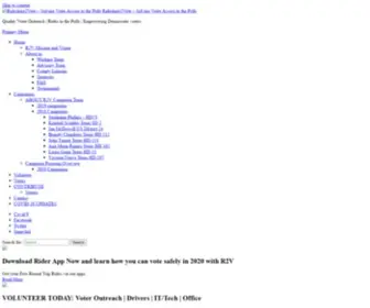 Rideshare2Vote.com(Rideshare2Vote) Screenshot