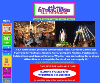 Ridesrus.com(A&A Amusements Carnival Rides) Screenshot