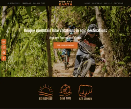Ridetheearth.com(Ride the Earth) Screenshot