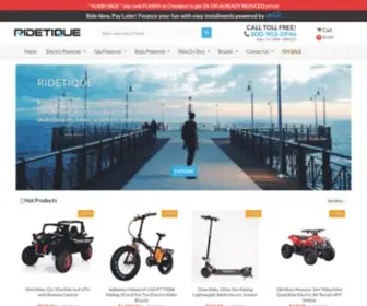 Ridetique.com(E-Bikes) Screenshot