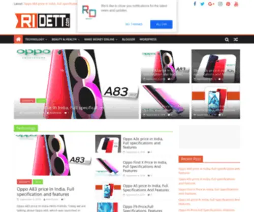 Ridett.com(Ridett) Screenshot