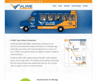 Ridevline.com(Your connection to Fresno from Visalia) Screenshot