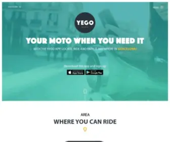 Rideyego.com(The electric vehicle sharing service) Screenshot