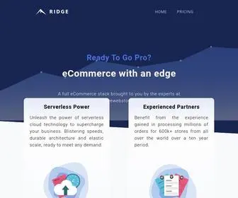 Ridge.pro(ECommerce with an edge) Screenshot