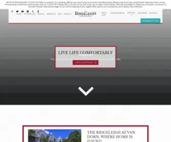 Ridgeleighapts.com(The Ridgeleigh at Van Dorn) Screenshot