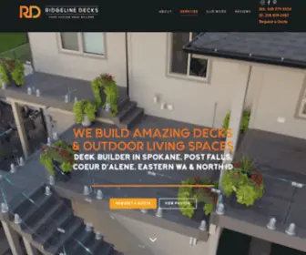 Ridgelinedecks.com(Ridgeline Decks) Screenshot