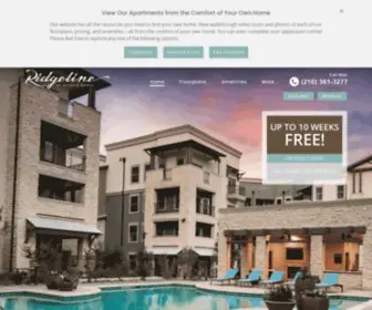 Ridgelinerogersranch.com(Ridgeline at Rogers Ranch Apartments in San Antonio) Screenshot