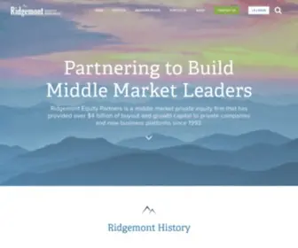 Ridgemontep.com(Ridgemont Equity Partners) Screenshot