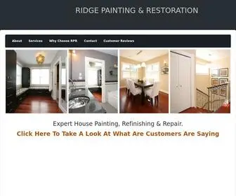 Ridgepaintingboston.com(                              RIDGE PAINTING & RESTORATION       ) Screenshot