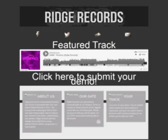 Ridgerec.com(Ridge Records) Screenshot