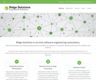 Ridgesolutions.ie(Software Engineering Consultancy Ireland) Screenshot