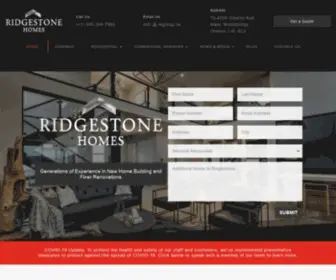 Ridgestonehomes.ca(Ridgestone Homes) Screenshot