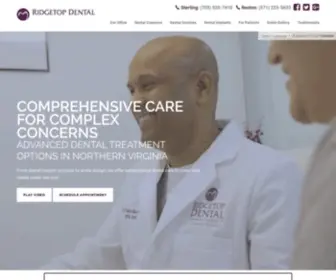 Ridgetopdental.com(Cosmetic Dentist in Sterling) Screenshot