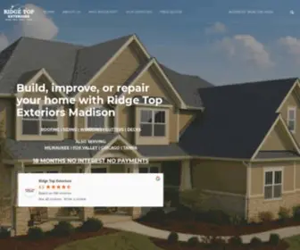 Ridgetopexteriors.com(Ridge Top Exteriors Madison) Screenshot