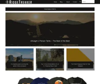 Ridgetrekker.com(A Source for Hiking) Screenshot