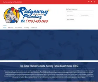 Ridgewaymechanical.com(Atlanta Plumbers) Screenshot
