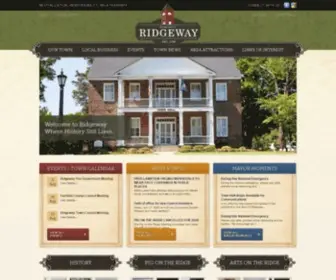 Ridgewaysc.org(Town of Ridgeway) Screenshot