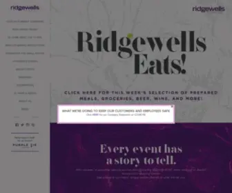 Ridgewells.com(Top Washington DC Catering Services) Screenshot