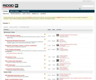 Ridgidforum.com(ForumsRIDGID Forum) Screenshot