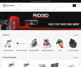 Ridgidmc.com(RIDGID en México) Screenshot