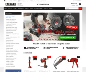 Ridgidtools.cz(čistička potrubí) Screenshot