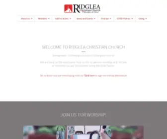 Ridgleachristian.org(Ridglea Christian Church) Screenshot